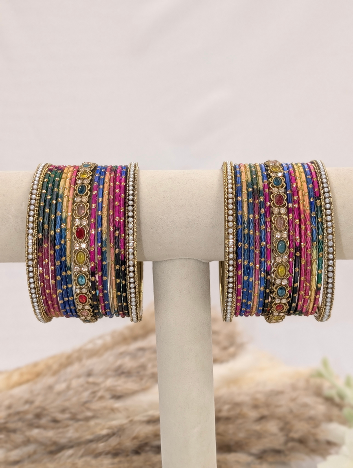 Multi-Color Polki Bangle