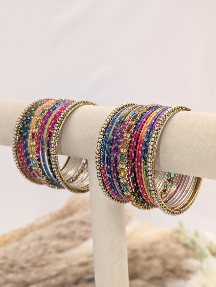 Multi-Color Polki Bangle