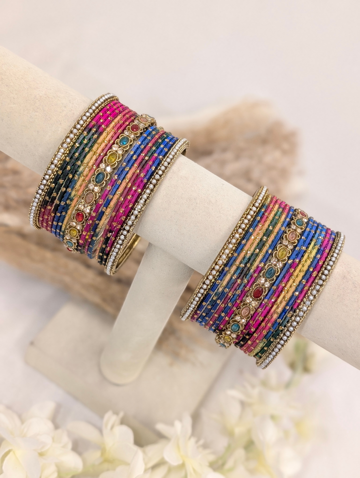 Multi-Color Polki Bangle
