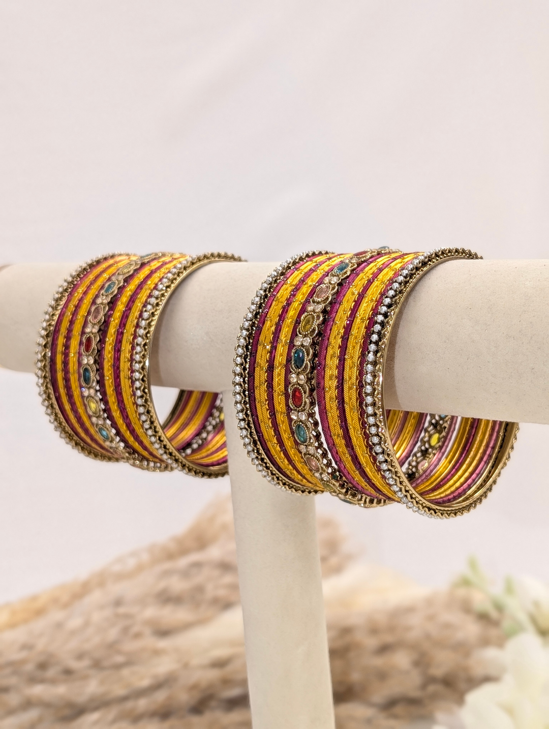 Multi-Color Polki Bangle
