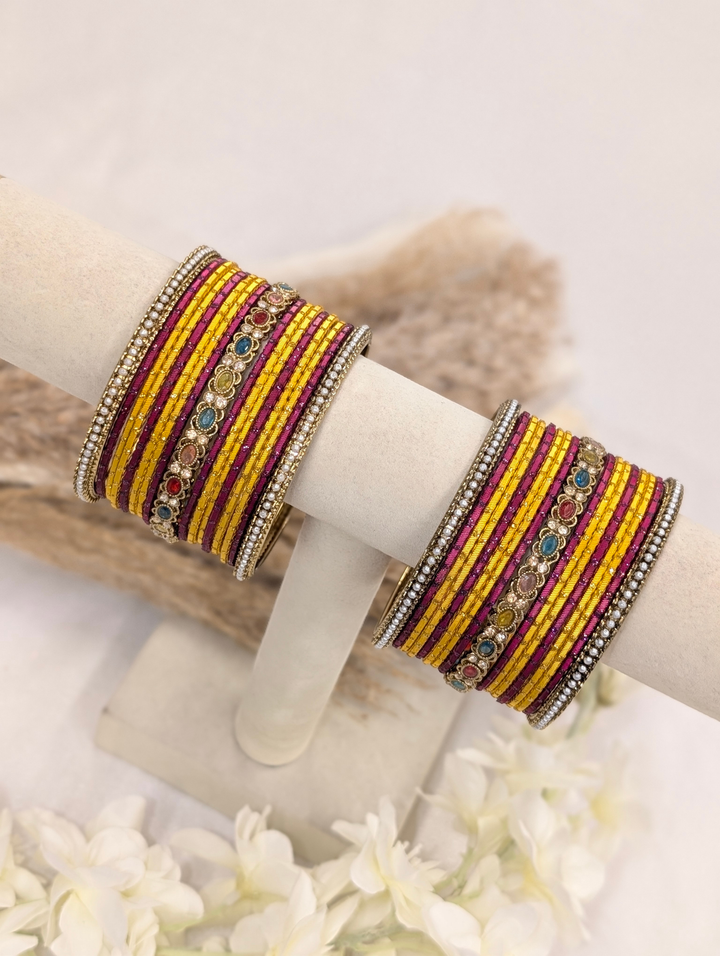 Multi-Color Polki Bangle
