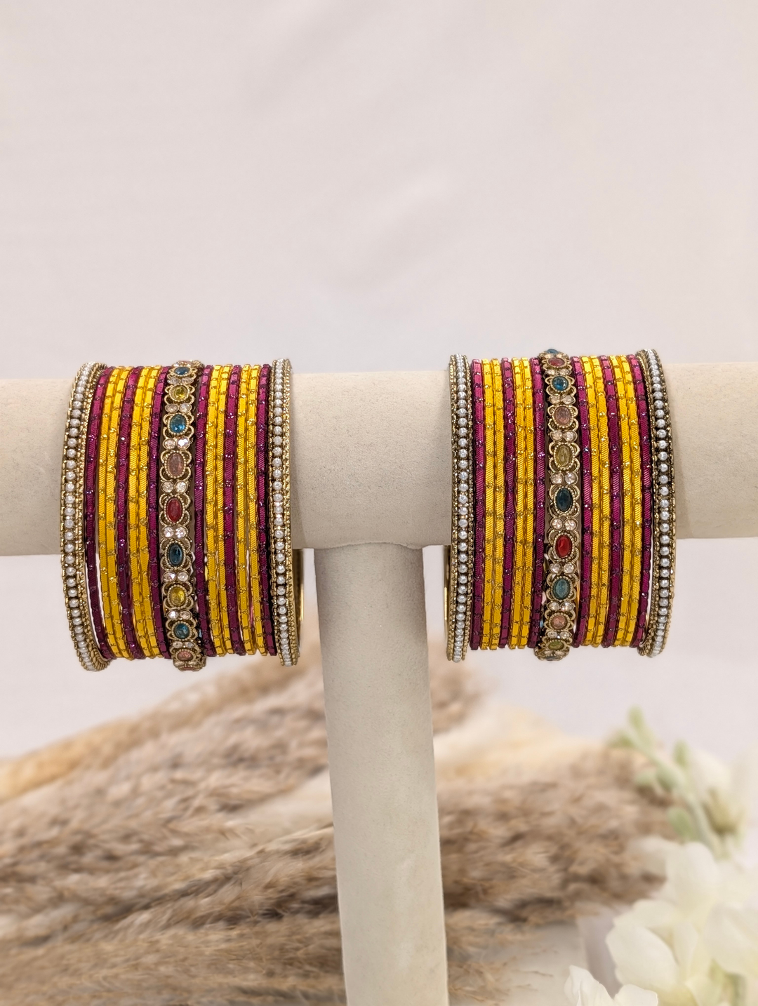 Multi-Color Polki Bangle