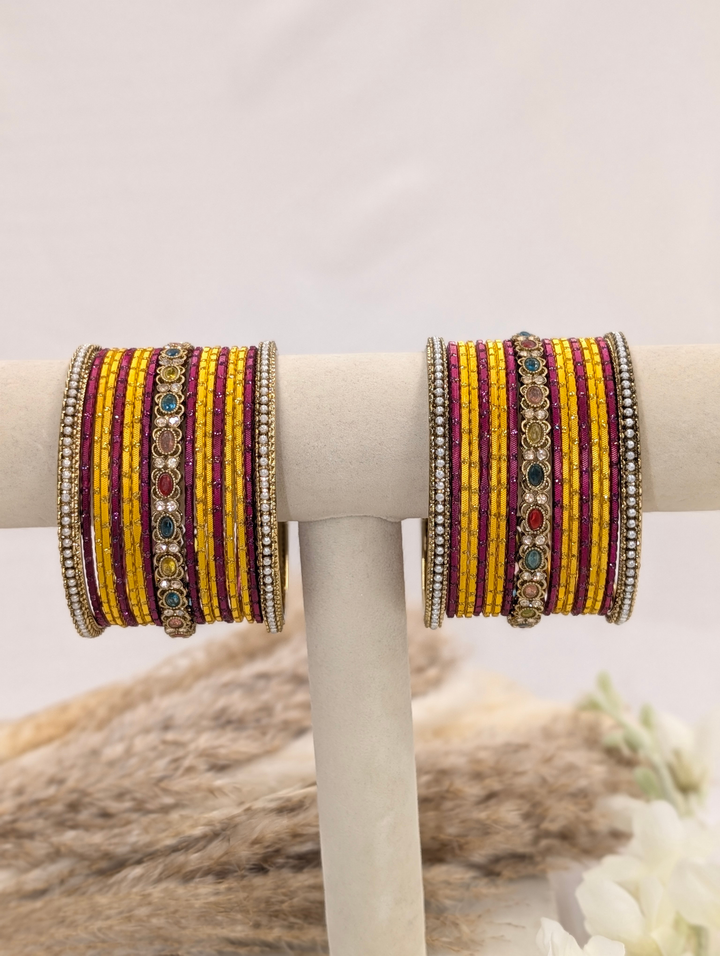 Multi-Color Polki Bangle