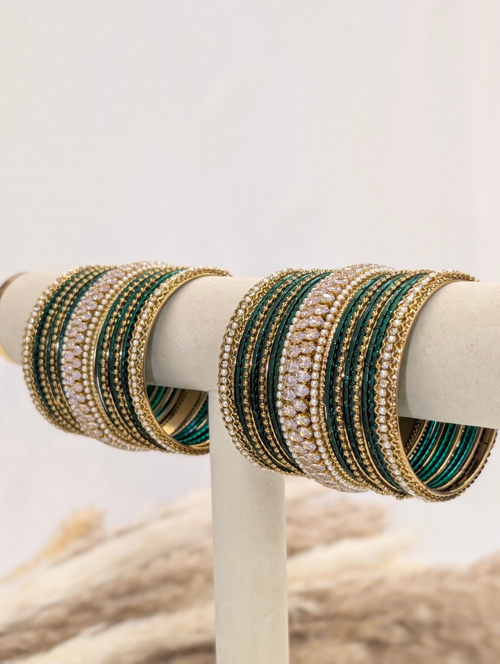 Green Stone Bangle