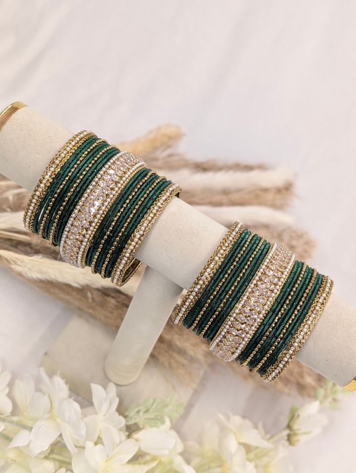 Green Stone Bangle