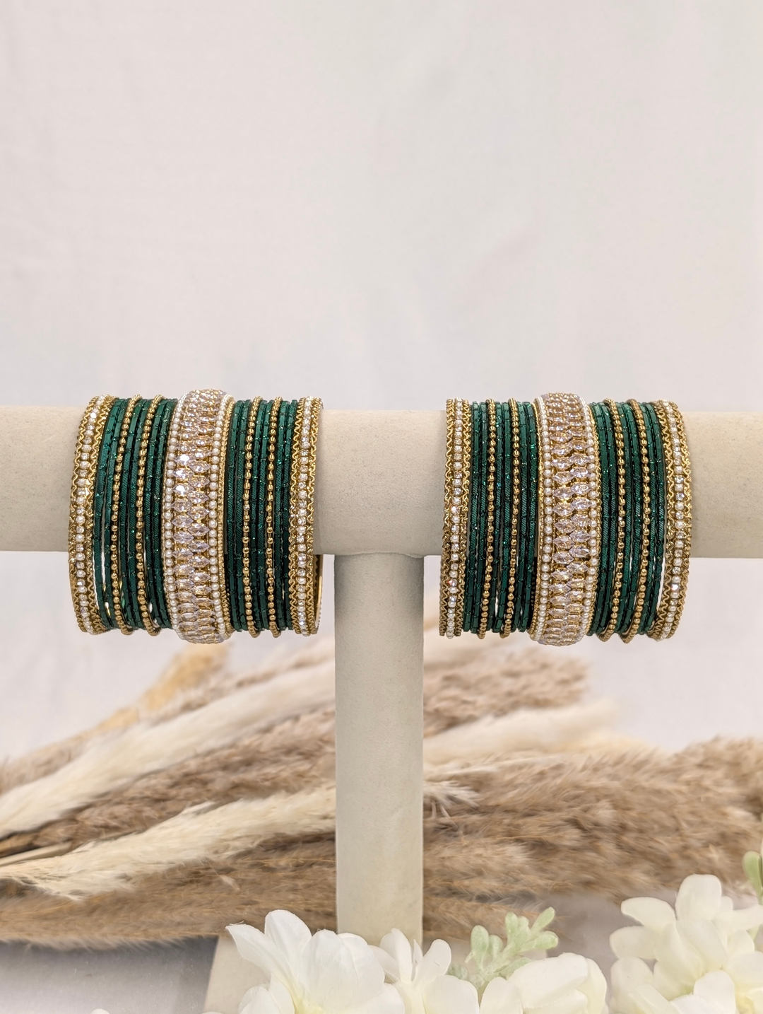 Green Stone Bangle