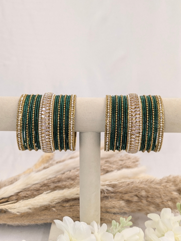 Green Stone Bangle