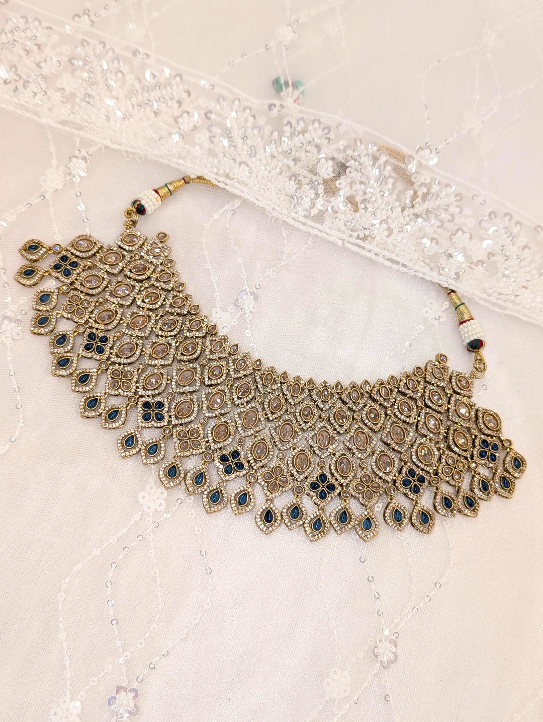 Alisha Cubic Zirconia and Polki Bridal Set