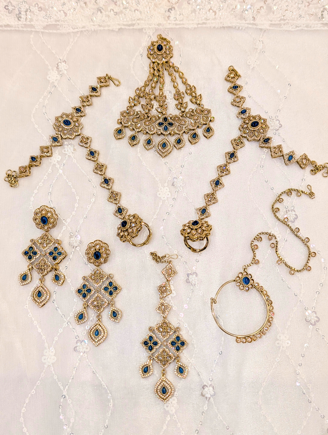 Alisha Cubic Zirconia and Polki Bridal Set
