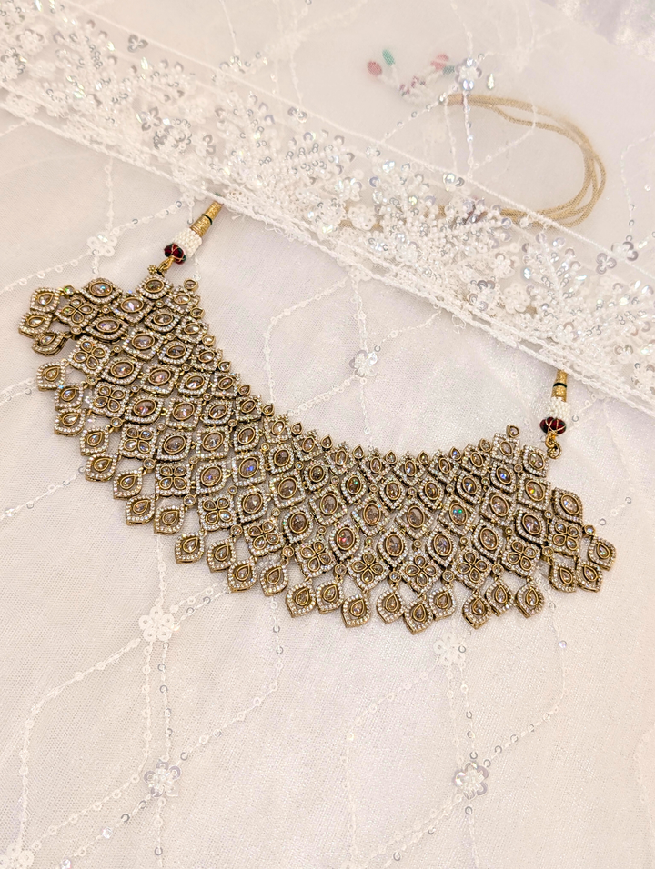 Gauri Cubic Zirconia and Polki Bridal Set