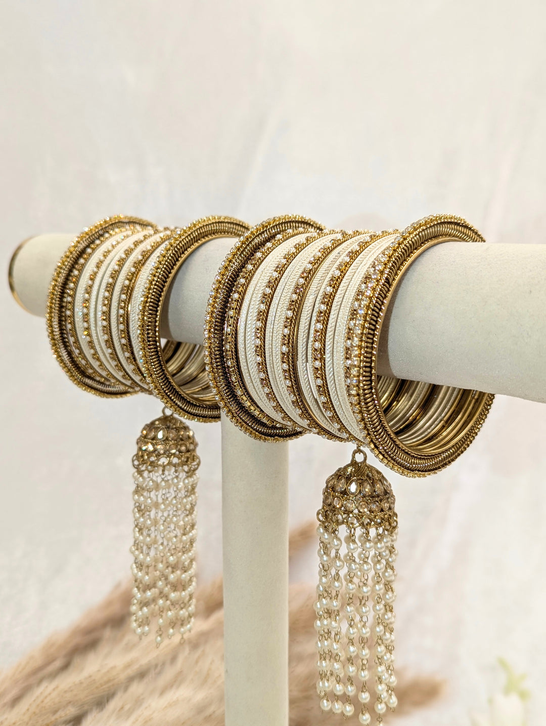 Ridhima Jhumka Stone Bangles
