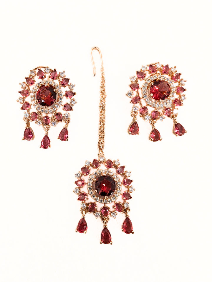 Zaira CZ Earring & Tikka