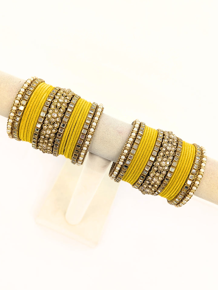 Divya Stones Bangles  - 2 HAND SET