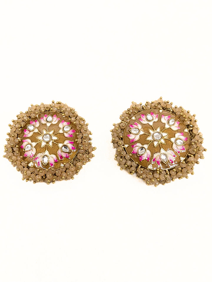 TARA MEENAKARI STUD EARRINGS