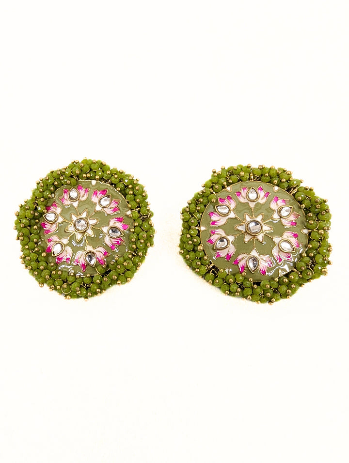 TARA MEENAKARI STUD EARRINGS