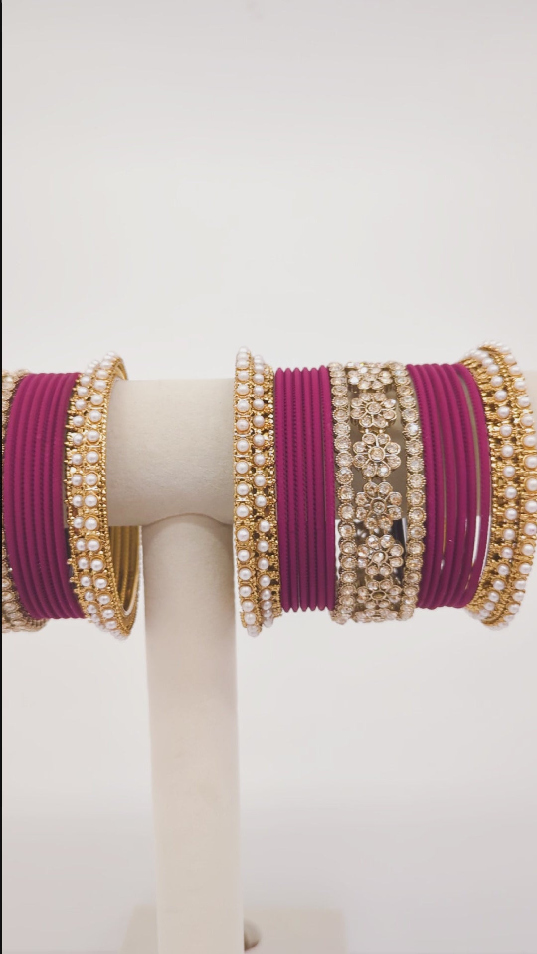 Arya Stones Bangles  - 2 HAND SET