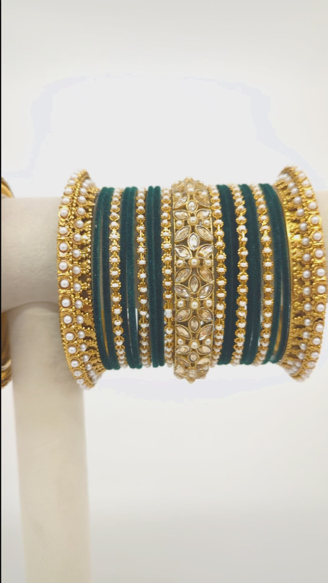 Kavya Stones Bangles  - 2 HAND SET