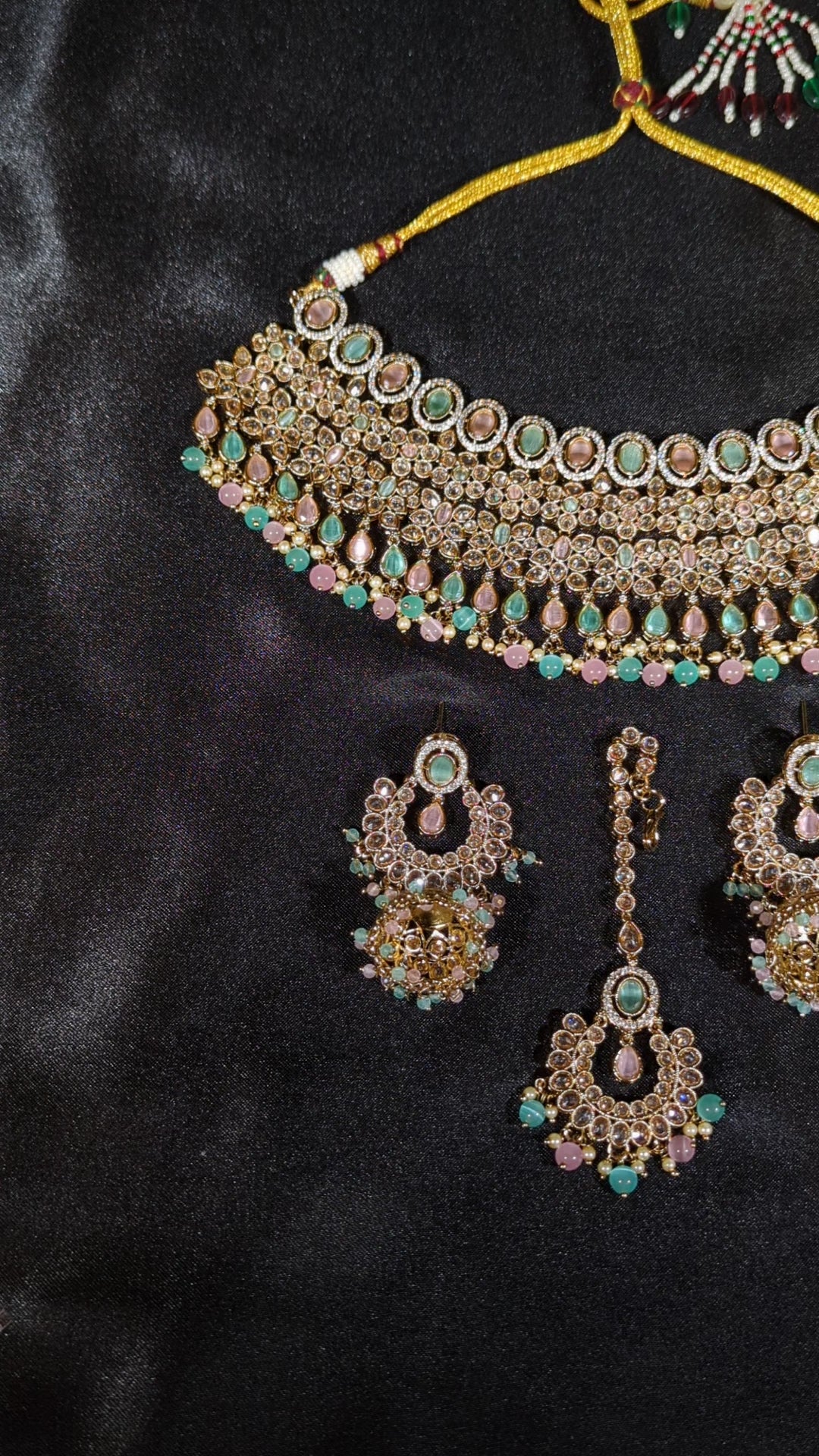 Jhanvi Polki Semi Bridal Set