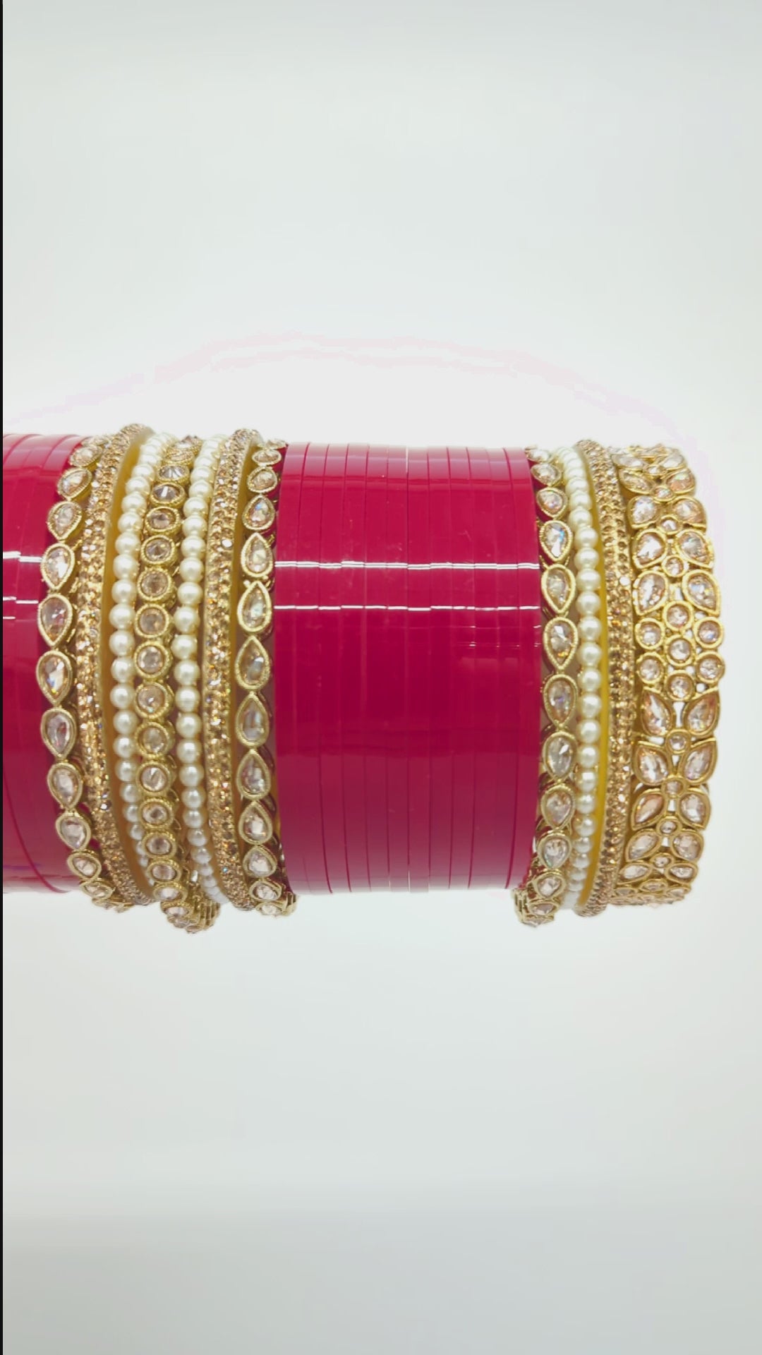 Jivika Stones Bangles  - 2 HAND SET