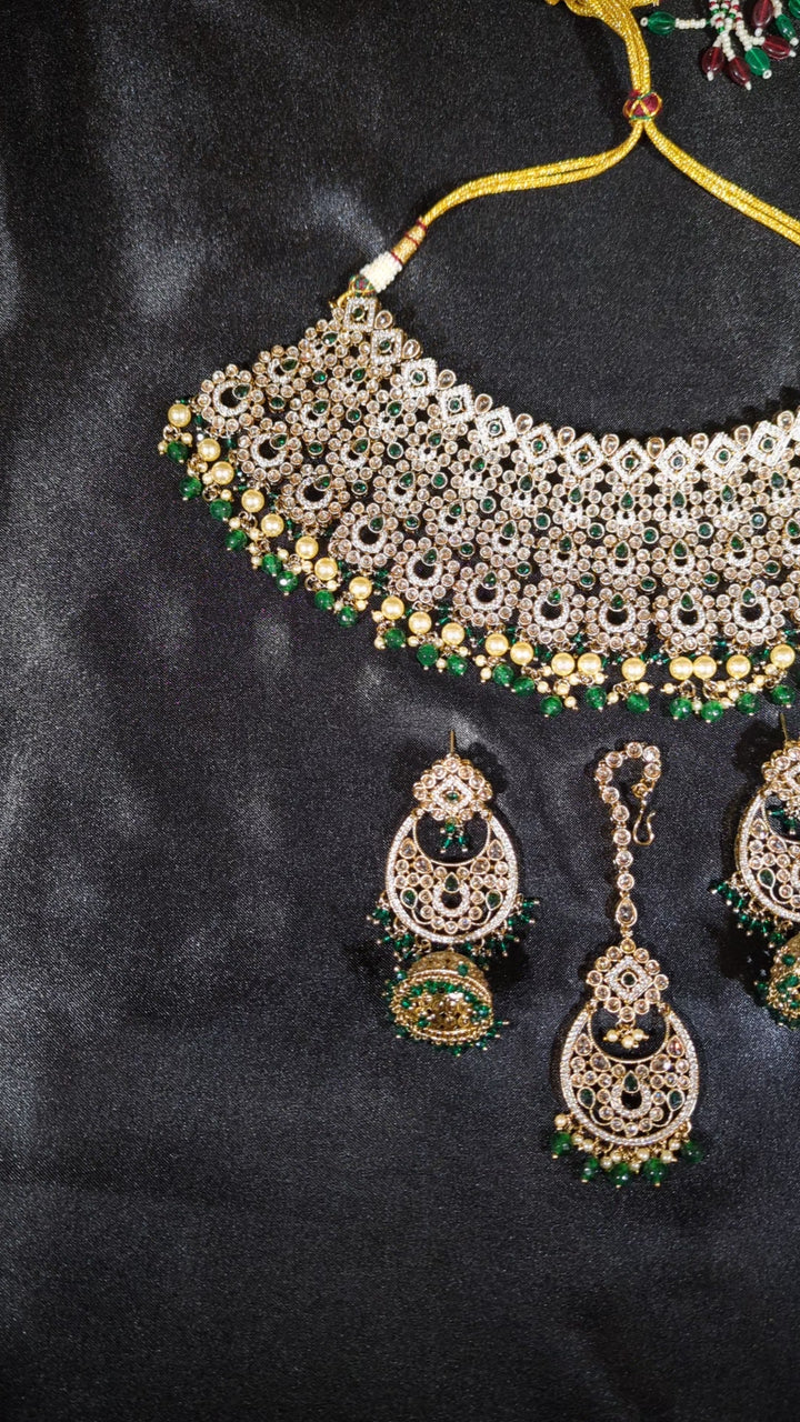 Khushi CZ Semi Bridal Set