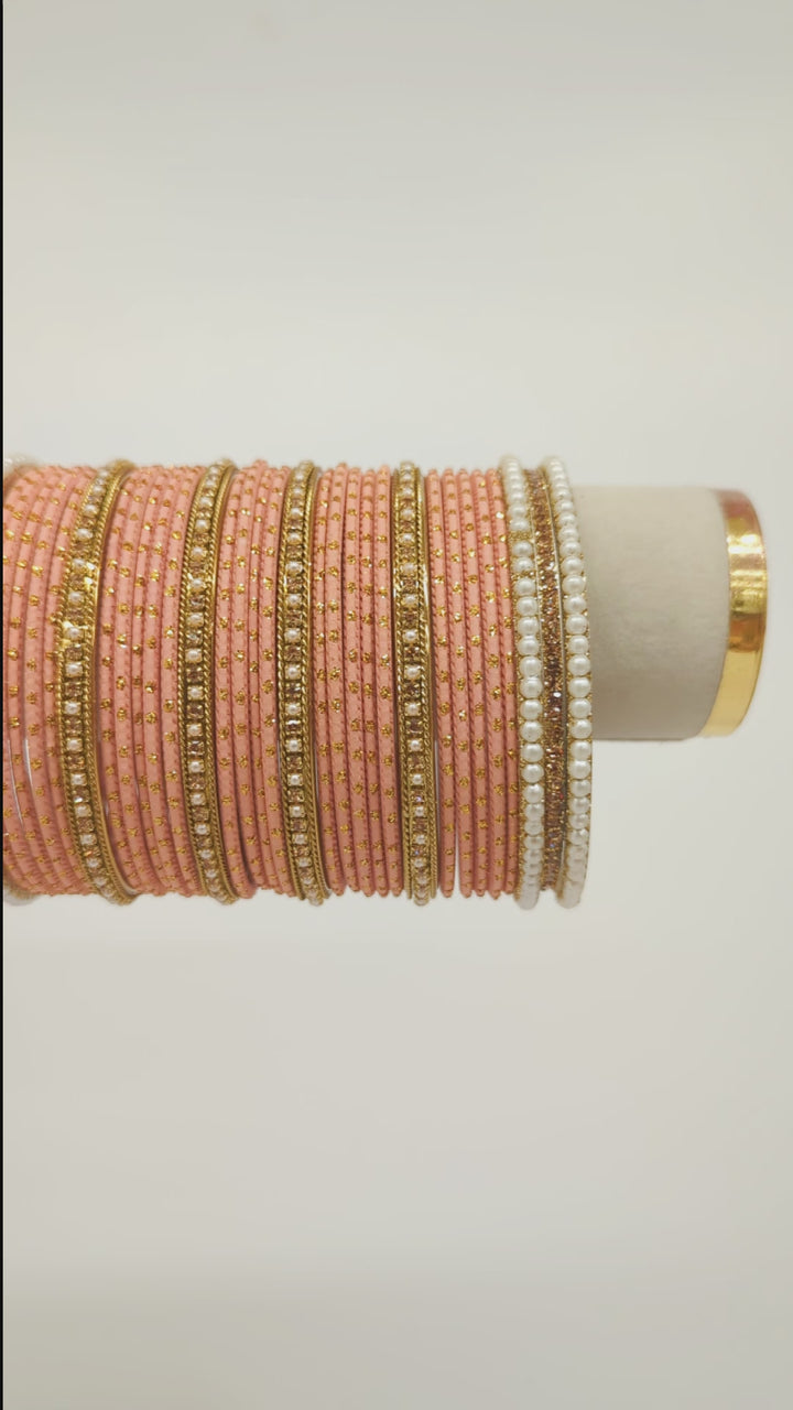 Vidya Stones Bangles  - 1 HAND SET