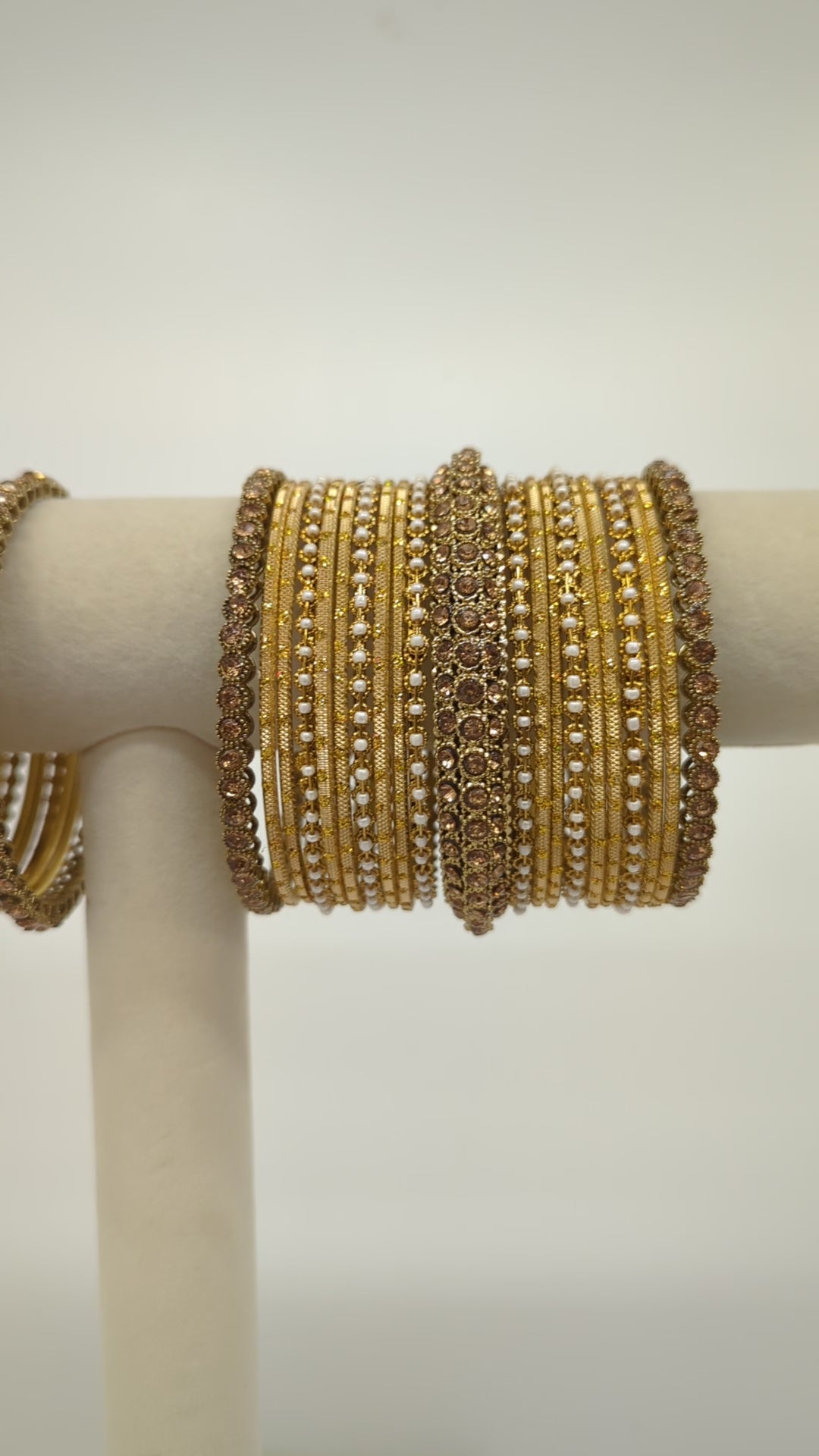 Anvika Stones Bangles  - 2 HAND SET