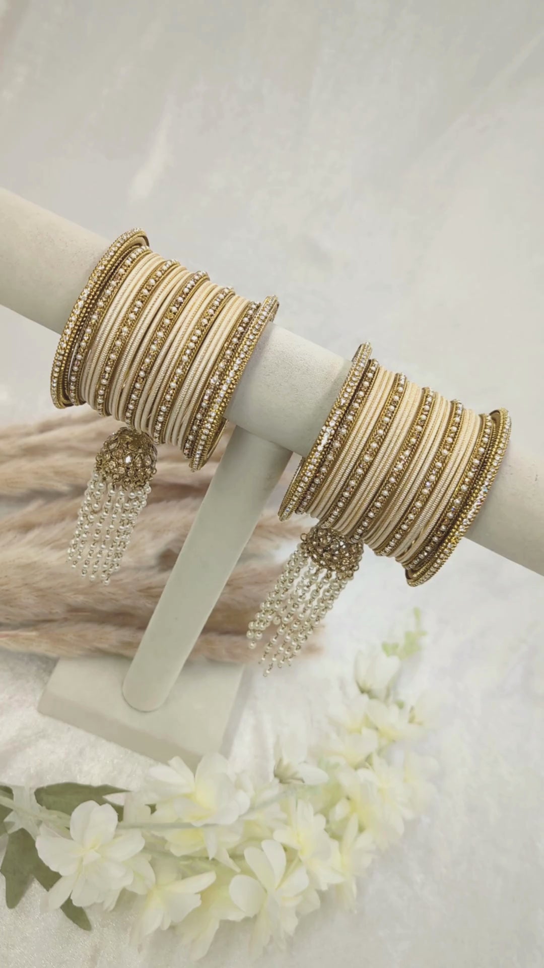 Amaya Jhumka Stone Bangles