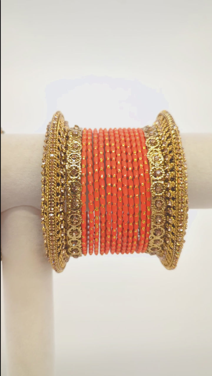 Nidhi Stones Bangles  - 2 HAND SET