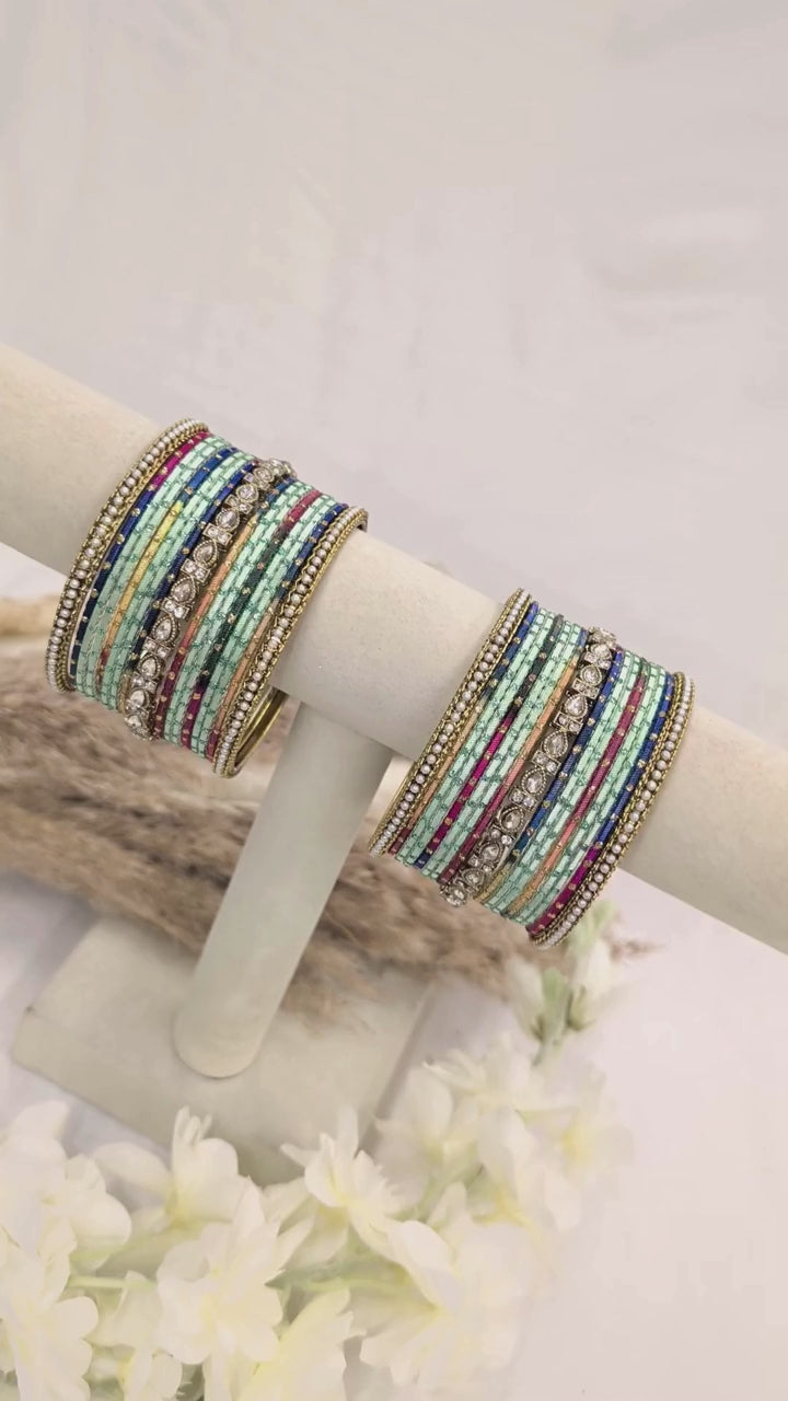 Multi-Color Polki Bangle
