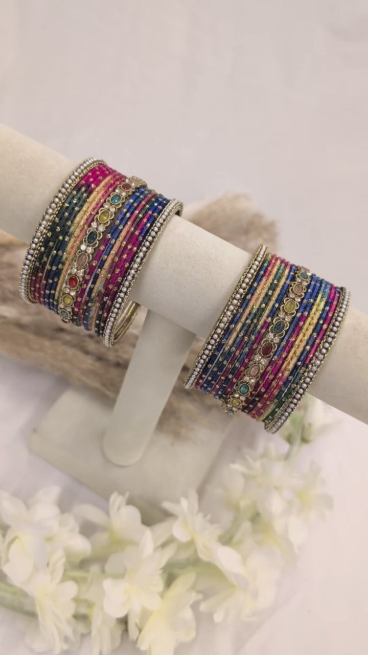Multi-Color Polki Bangle