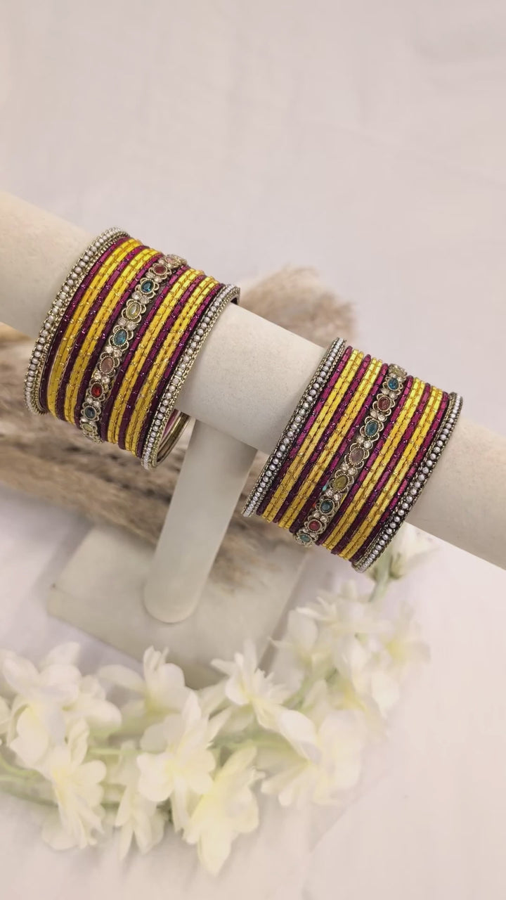 Multi-Color Polki Bangle