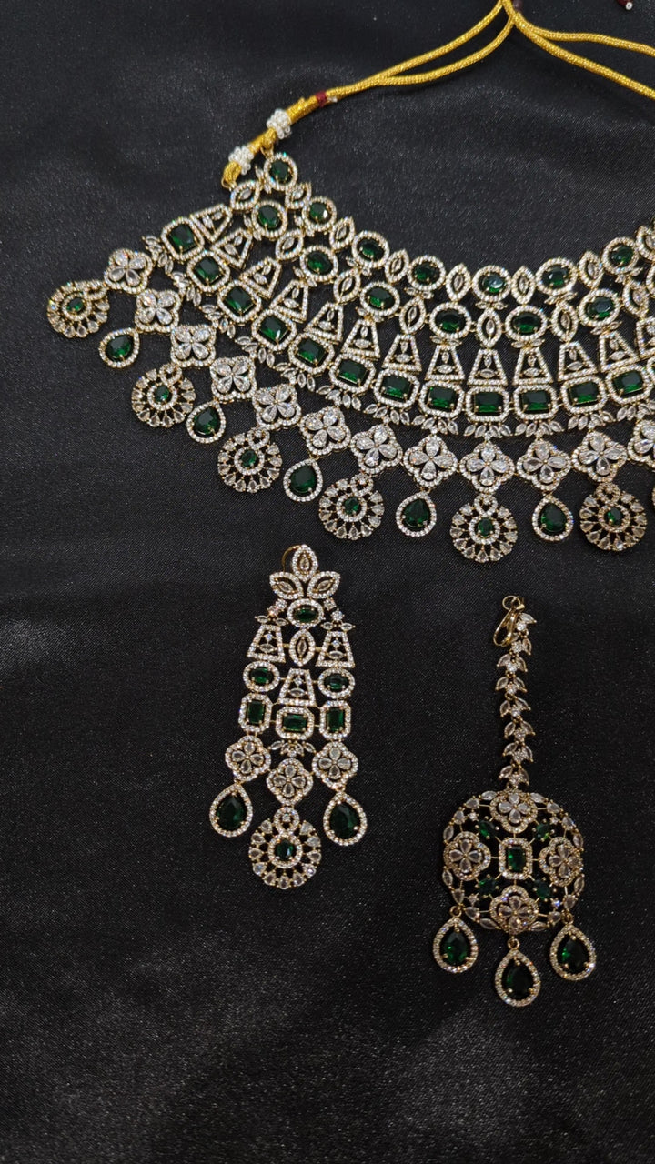 Shivani CZ Semi Bridal Set