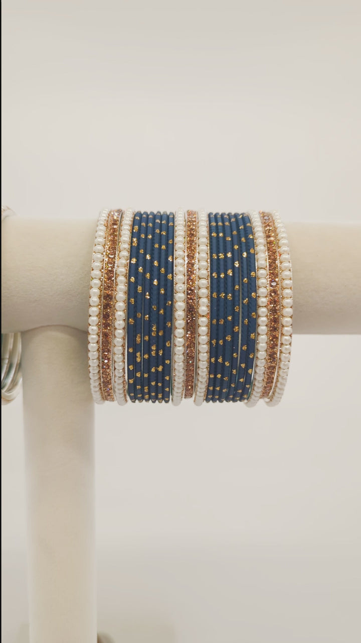 Ridhima Stones Bangles  - 2 HAND SET