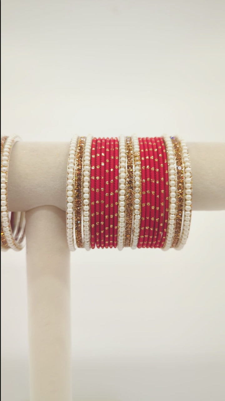 Divya Stones Bangles  - 2 HAND SET