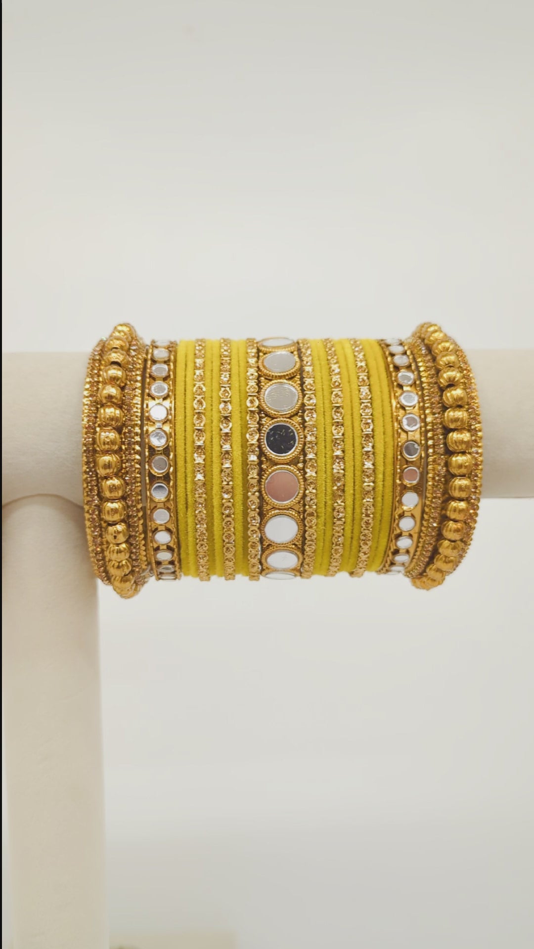 Radhika Mirror Bangles  - 2 HAND SET