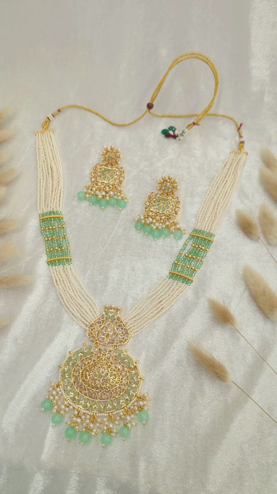 Ankita Polki Mala with Earrings