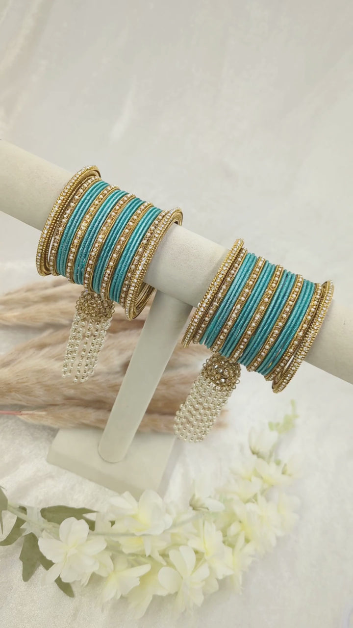 Saanvi Jhumka Stone Bangles