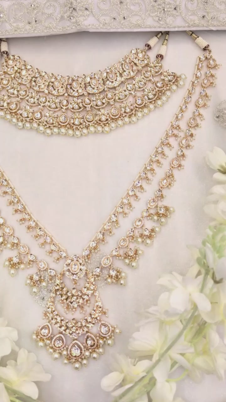 Aarohi Pure Uncut Kundan Bridal Set