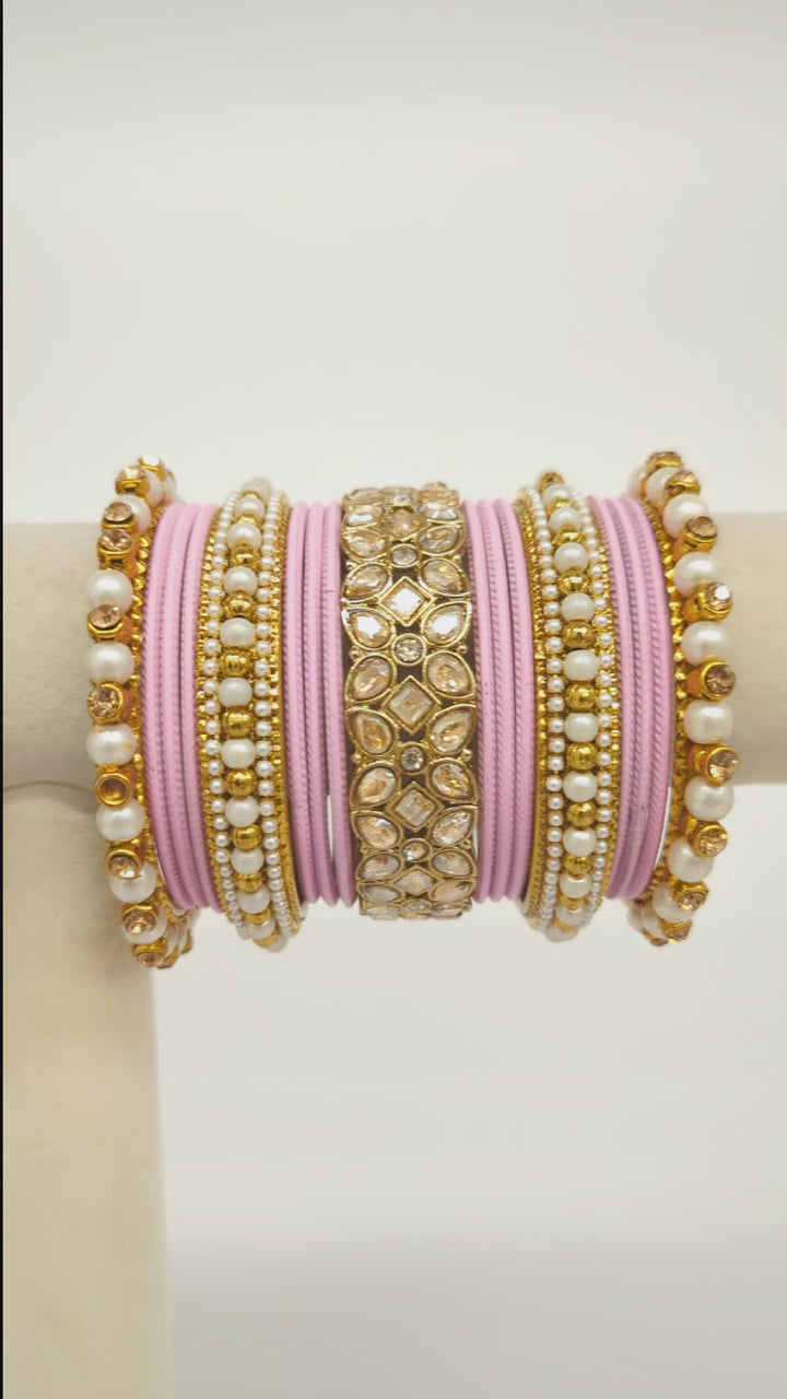 Ritika Stones Bangles  - 2 HAND SET