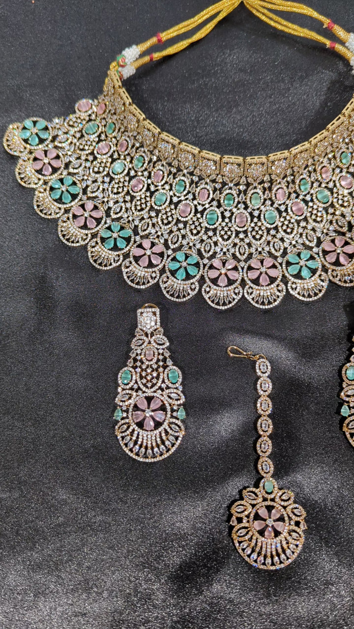 Sneha CZ Semi Bridal Set