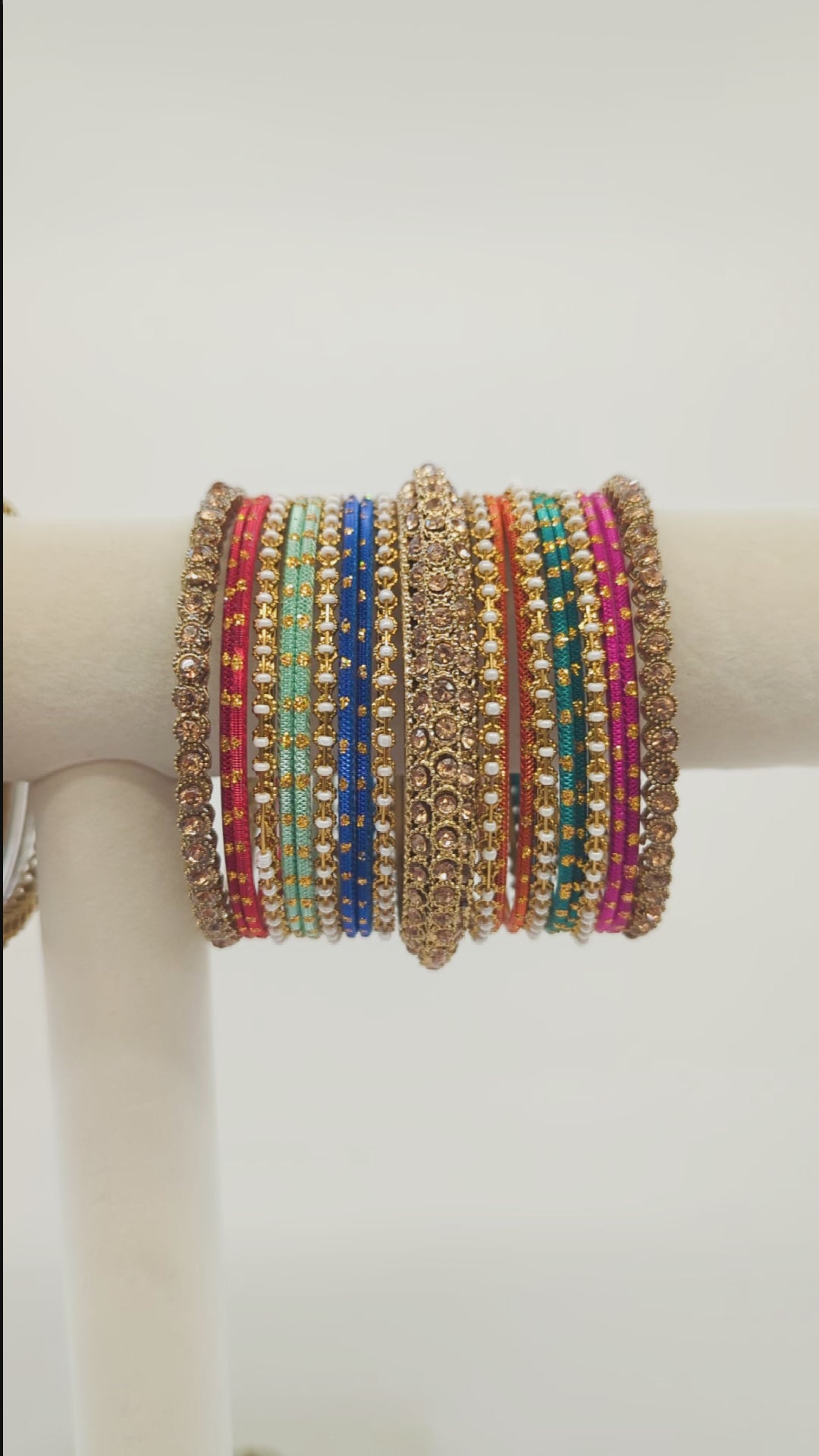 Mahira Stones Bangles  - 2 HAND SET