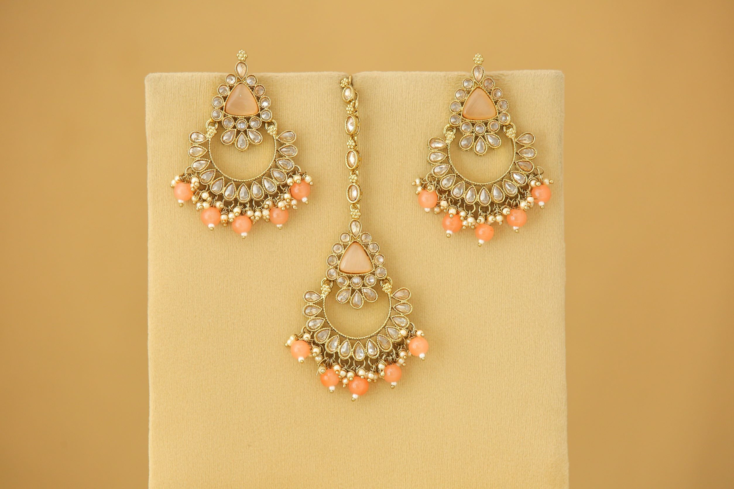 Kavya Earrings and Tikka