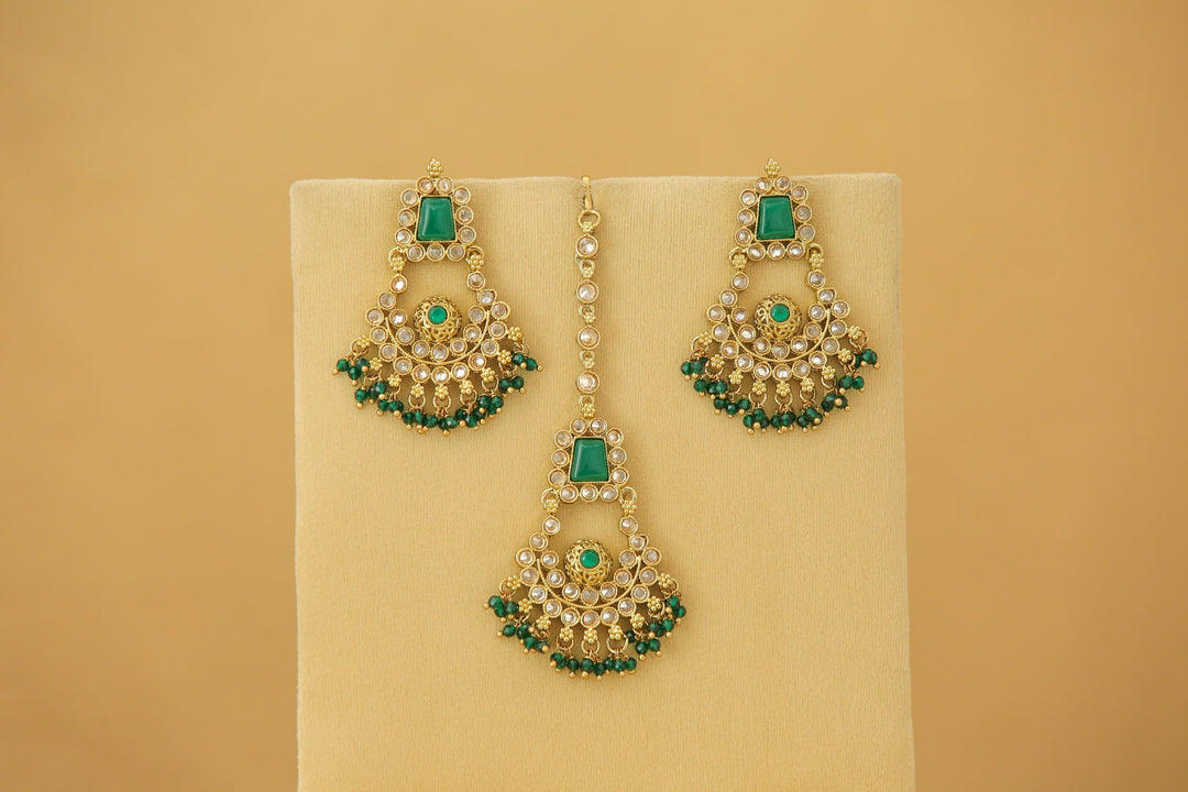 Nitara Earrings with Tikka