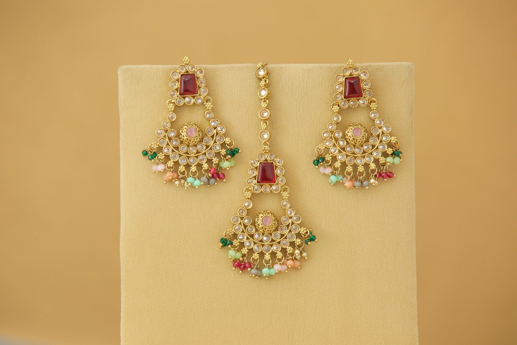 Nitara Earrings with Tikka