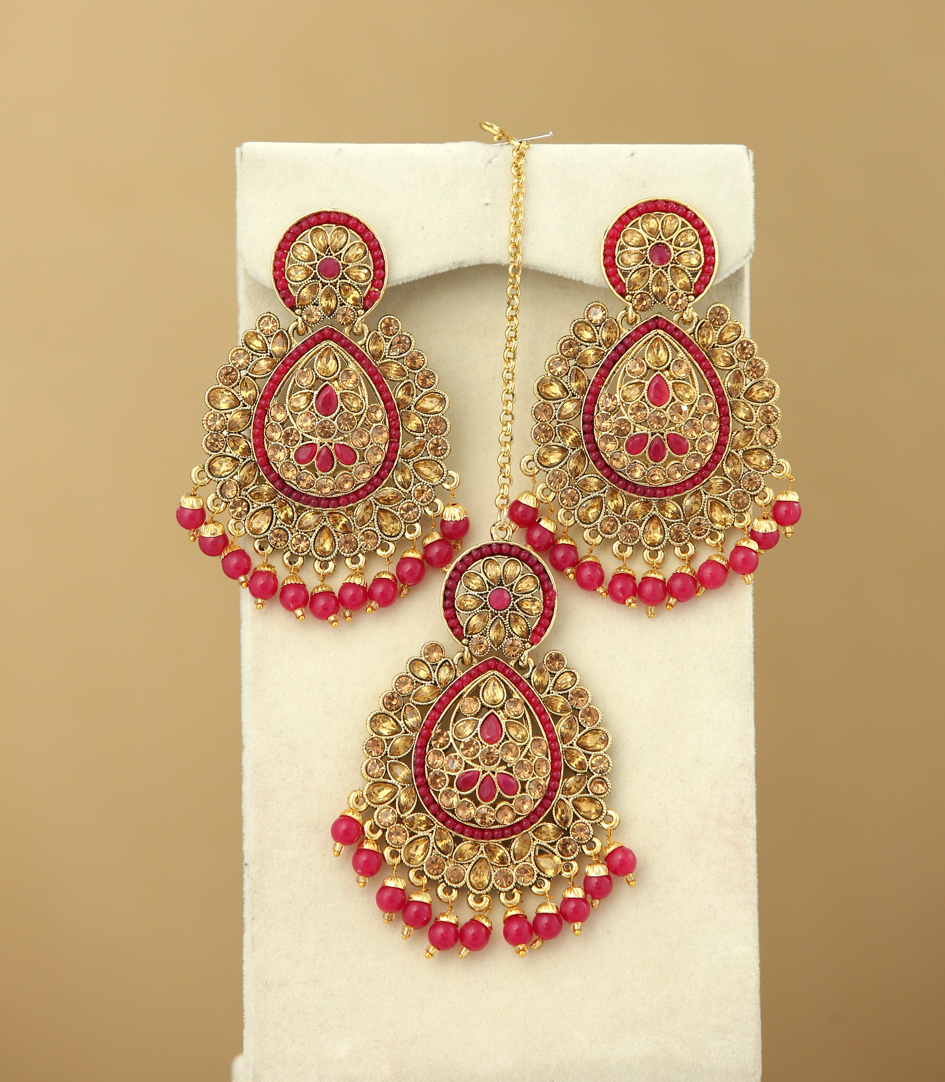 Nargis Earrings with Tikka