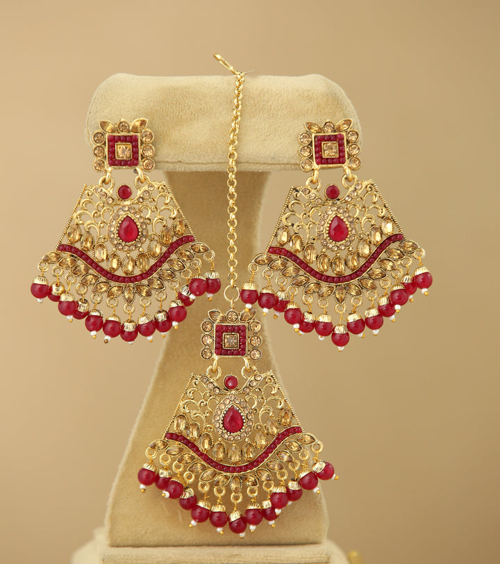 Laiba Earrings with Tikka