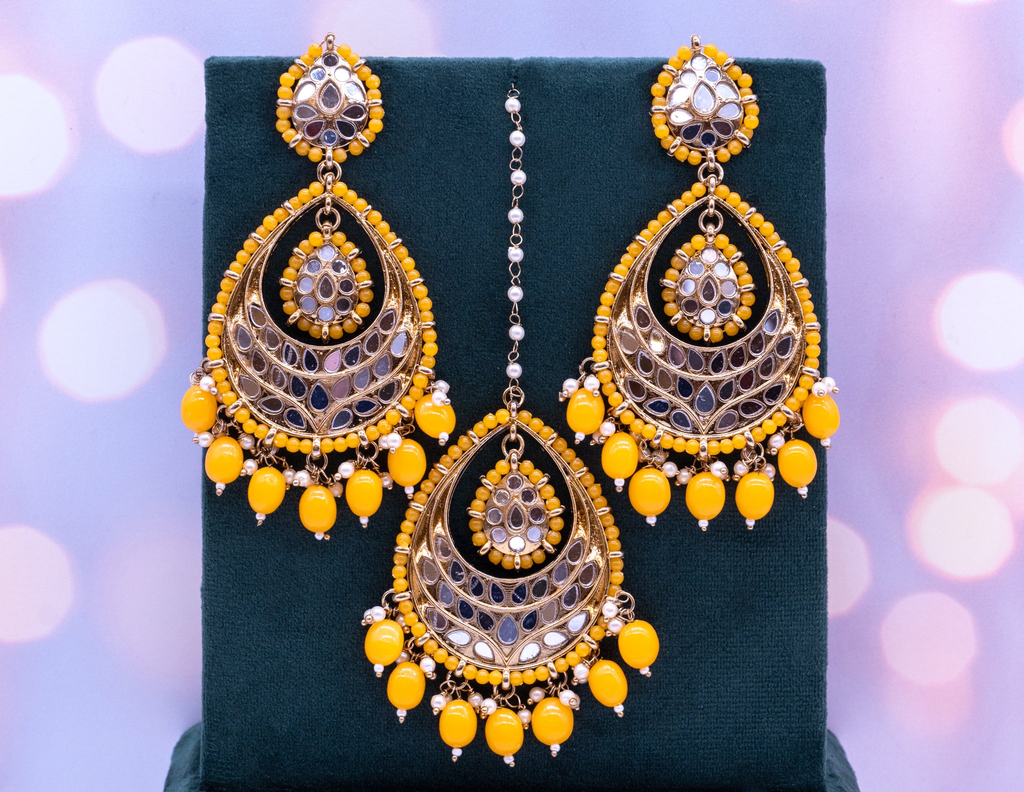 Malini Earrings with Tikka