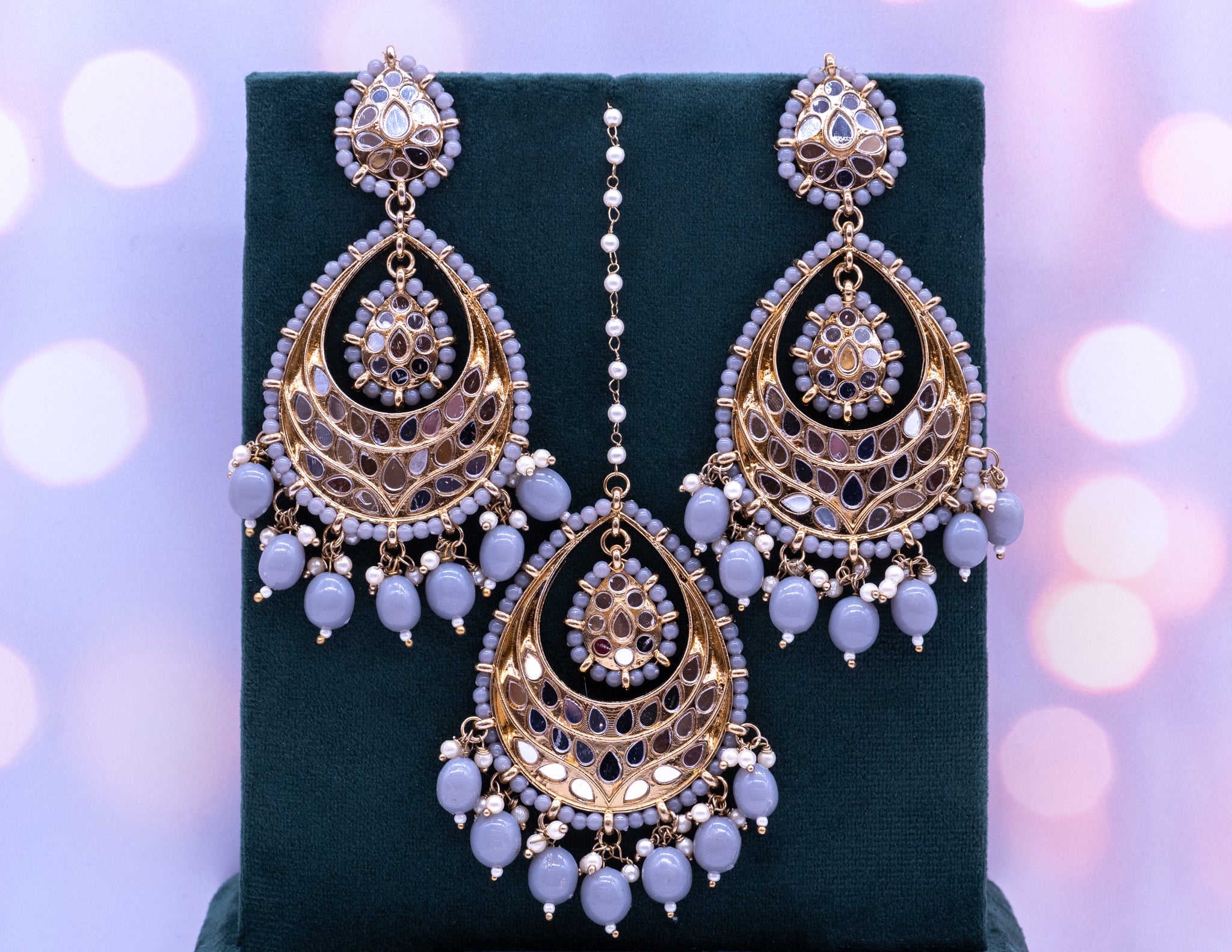Malini Earrings with Tikka