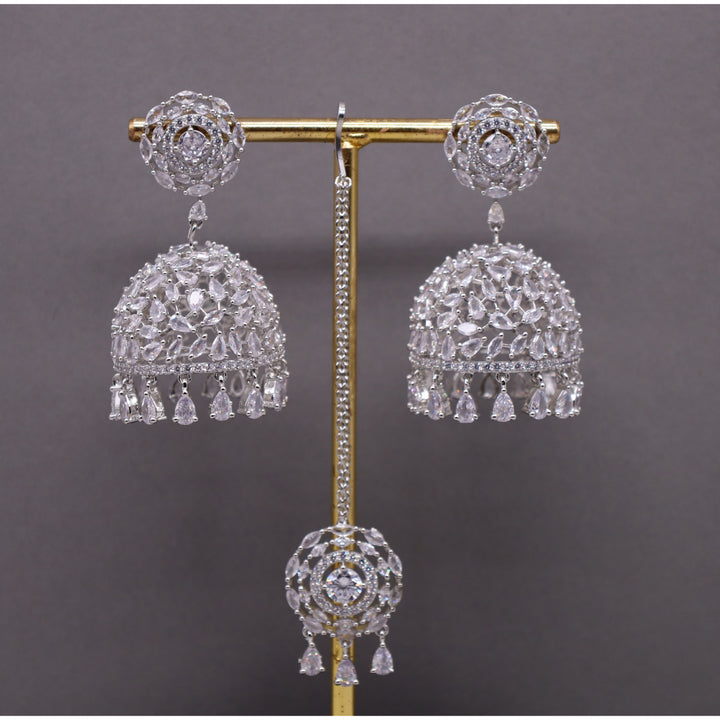 Isabella CZ Earrings With Tikka