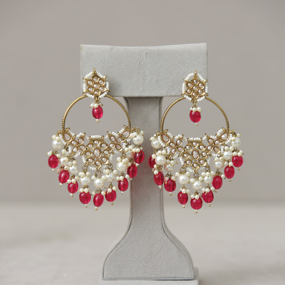 Usha Stone Work Earrings